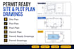 draw swimming pool plan, site plan, plot plan and landscape plan