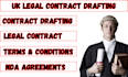 write and review UK employment contracts and ndas