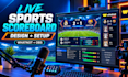 design and setup live sports scoreboard for whatnot obs streaming