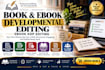 do book editing, proofread amazon kdp developmental edit your ebook