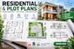 create residential building plans, house drafting and plot plans