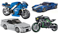 create custo lego technic car, bike, ship and vehicle