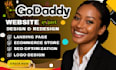 godaddy website design godaddy website redesign develop godaddy website design