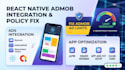 integrate admob ads in react native and fix admob ad limit account issue
