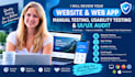 review website manual testing for web app usability testing and UI UX audit