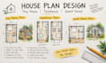 design custom tiny house, townhouse and guest house plans