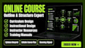 develop elearning online course outline, curriculum structure, teacher resources