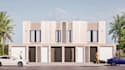 remodel ground level apartment, classical building facade render,front elevation