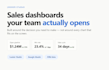 build a sales dashboard in data studio