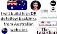 build high DR dofollow backlinks from australian websites