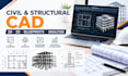 create professional 2d and 3d civil and structural cad designs blueprints