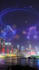 create a cinematic 3d drone light show animation for your event