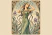 draw illustrations in art nouveau style