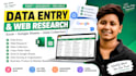 do accurate data entry, web research and data collection