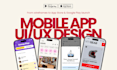 design mobile app UX UI design, ios and android app in figma
