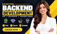 do backend website development as full stack