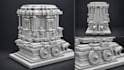 sculpt highly detailed 3d architecture and temple 3d models