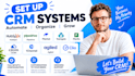 set up hubspot CRM pipedrive planhat teamgate planfix c2crm 1channel agiled clio