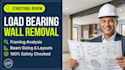 provide framing analysis and beam sizing on wall removal lay