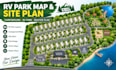design professional rv park map, campground map and site
