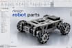 design mechanical robot parts, robot chassis and solidworks 3d cad prototypes