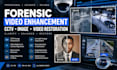 do forensic video enchancement cctv image restoration , digital forensic editing