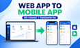 convert your base44  lovable web app to ios and android with capacitor median co