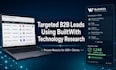 find targeted b2b leads using builtwith technology research