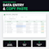 accurate data entry, web research, and excel google sheets