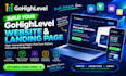 build gohighlevel website and ghl landing page