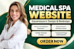 design squarespace medical spa website, squarespace med spa website redesign