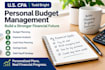 create a personalized budget, financial plan and cash flow plan