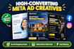 design high converting facebook ad creatives and posters