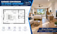 draw florida adu garage conversion floor plan architectural building permit plan
