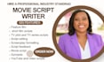 write your screenplay, movie script, film script or TV pilot