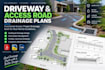 design driveway drainage plan culvert sizing and site access layout