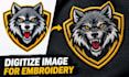 do image digitizing convert logo to embroidery digitizing in vp3 dst pes files