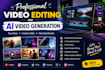 do professional video editing and ai video generation