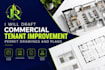 draft commercial tenant improvement permit drawings and plans