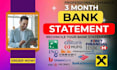 bank statement bank statement PDF to editable format