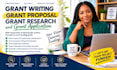 do grant writing, grant proposal, grant research and grant application