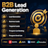 do b2b lead generation and find valid emails from linkedin