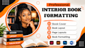 design layout book interior book cover book formatting