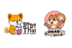 design twitch logo vtuber, cute, kawaii, anime, jrpg, gaming, streamer,