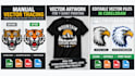 manually vectorize your design for screen printing