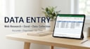 accurate data entry and web research