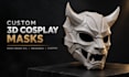 create custom 3d printable cosplay masks, helmets and stl files