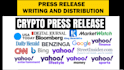 distribute crypto press release, write blockchain pr nft press release crypto pr