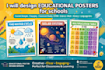 design schools wall posters andeucational thumbnails in 24hours