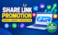 share link and promote website UK, USA, facebook groups